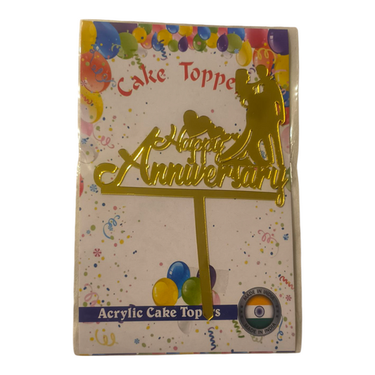 Happy Anniversary Acrylic Topper 4''#9