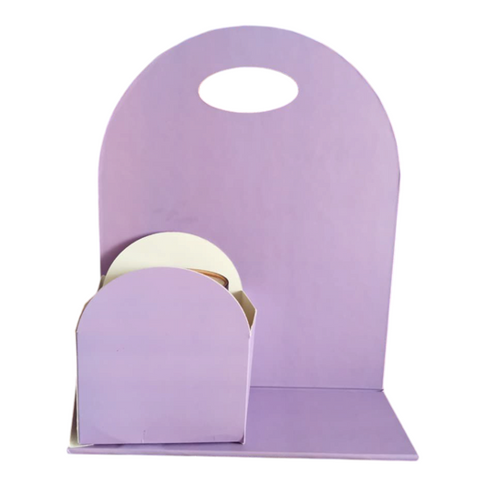 Purple Foldable Cake & Flower Hamper