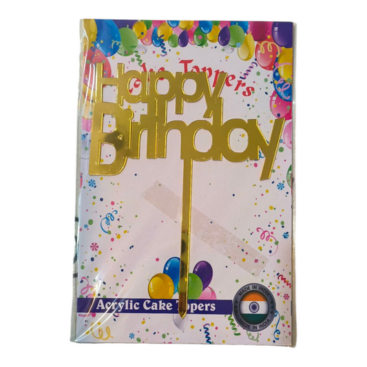 Happy Birthday Acrylic Topper 5''#31