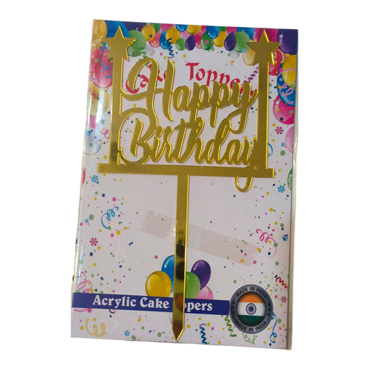 Happy Birthday Acrylic Topper 5''#42