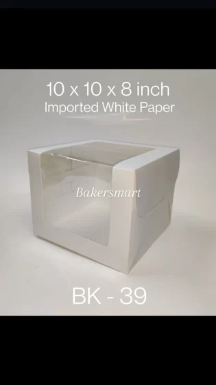 Cake Box White 10*10*8