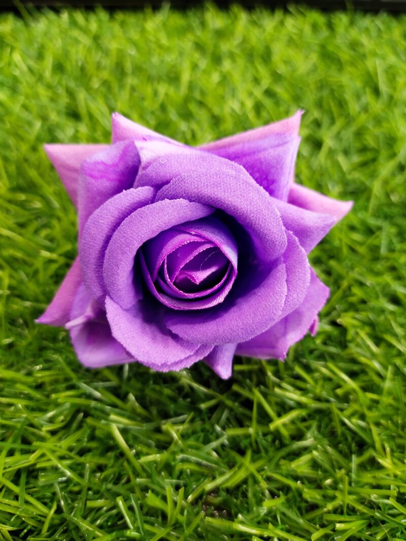 Artificial Rose Flower Purple Pack oF 5pcs